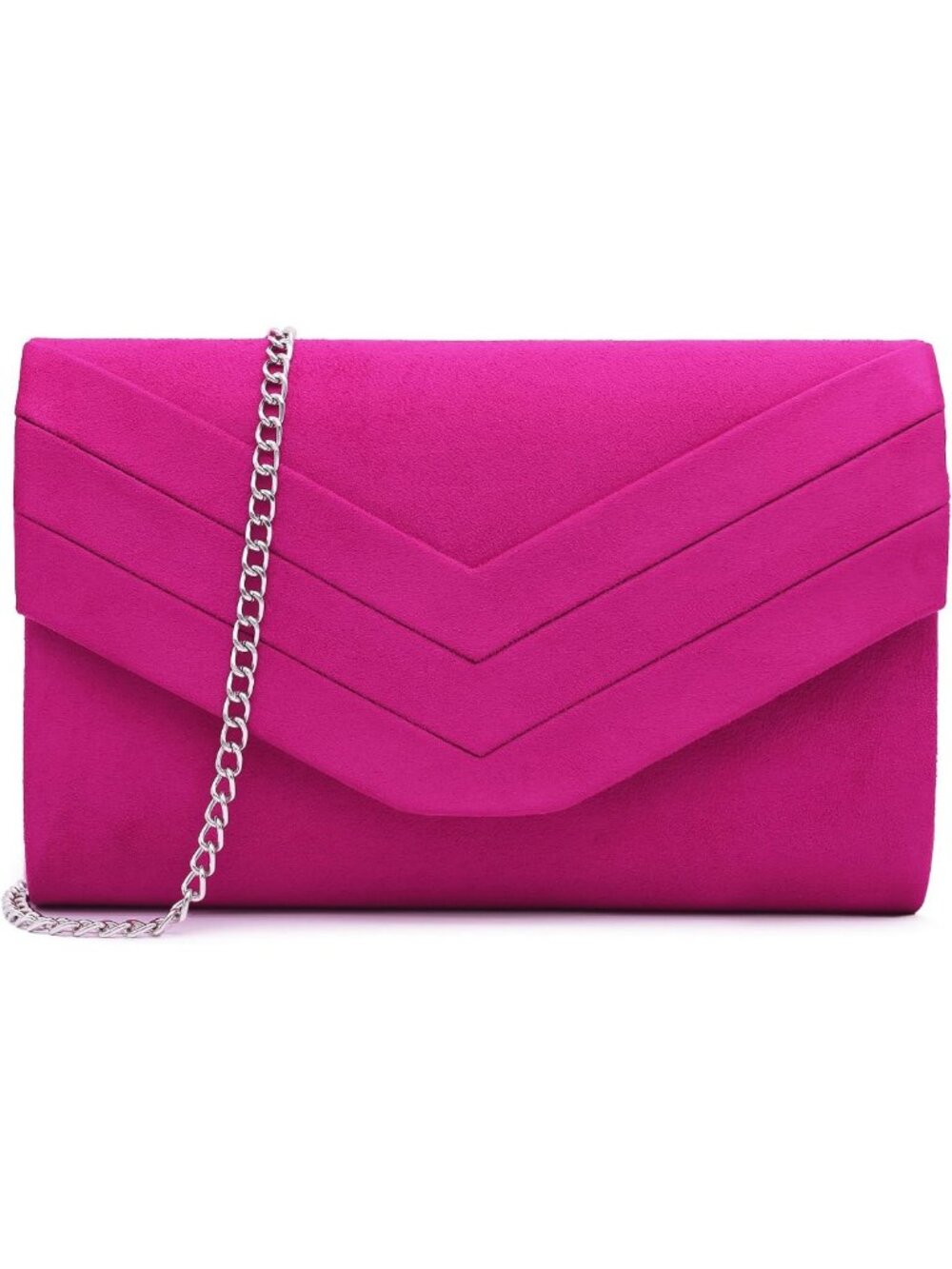 Chic Suede Envelope Evening Bag for Women, Stylish Crossbody Clutch Purse